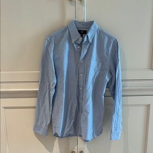 Banana Republic Blue Casual Button Down Shirt with Classic Collar